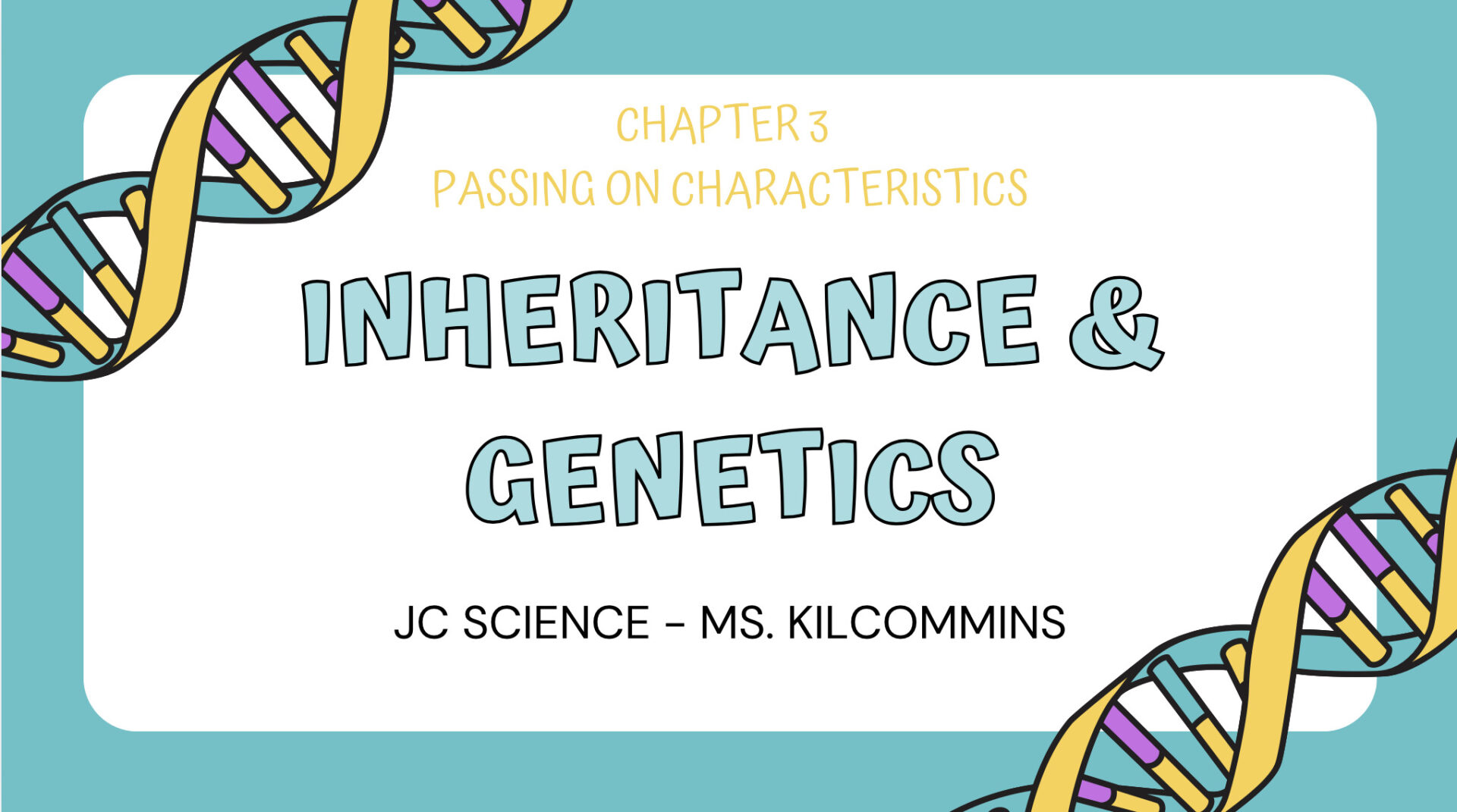 JC Science - Inheritance and Genetics Canva Slides (PDF version ...